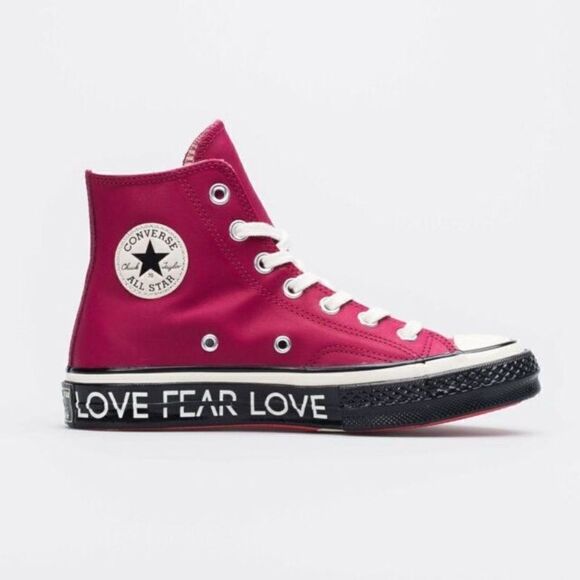 CONVERSE CHUCK 70 HI "LOVE GRAPHIC" 563472C Womens 10.5 Mens 8.5 US 42 EUR RED - Picture 2 of 10